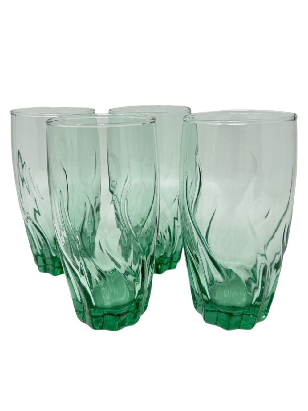 Central Park Green Ivy Glasses (4)